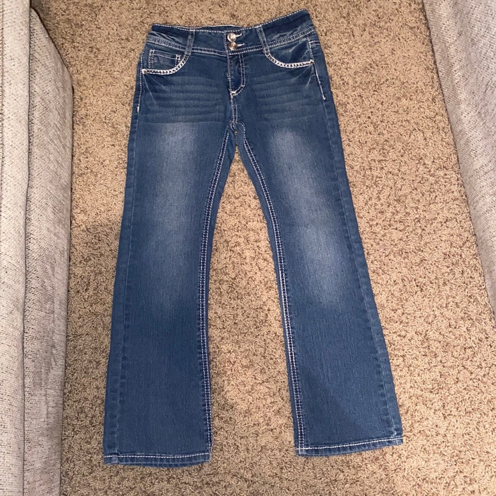 Navy blue jeans